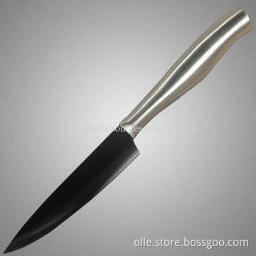 5" Utility Ceramic Blade Stainless Steel Handle Knife